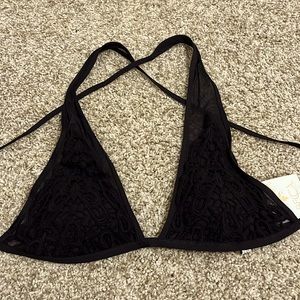 Becca black bikini top size large